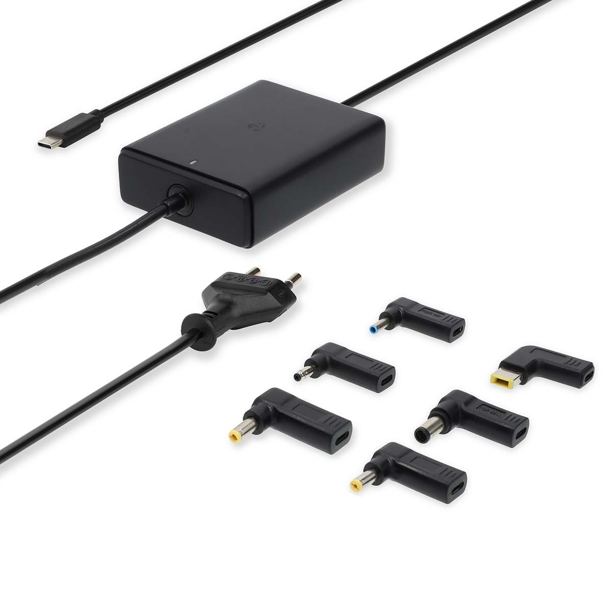 Nedis Notebook Adapter Netzteil| GaN | 65 W | 5 / 9 / 12 / 15 / 20 V DC | 2.4 / 3.0 / 3.25 A | Benutzt für: Notebook / Smartphon