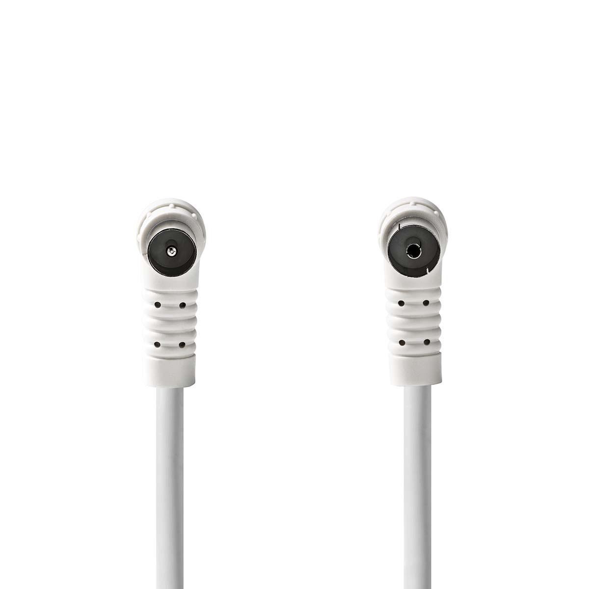 Nedis Koaxial Kabel | IEC (Coax) Stecker | IEC (Coax) Buchse Vernickelt | 120 dB | 75 Ohm | 4-fach geschirmt | 10.0 m | Rund | P