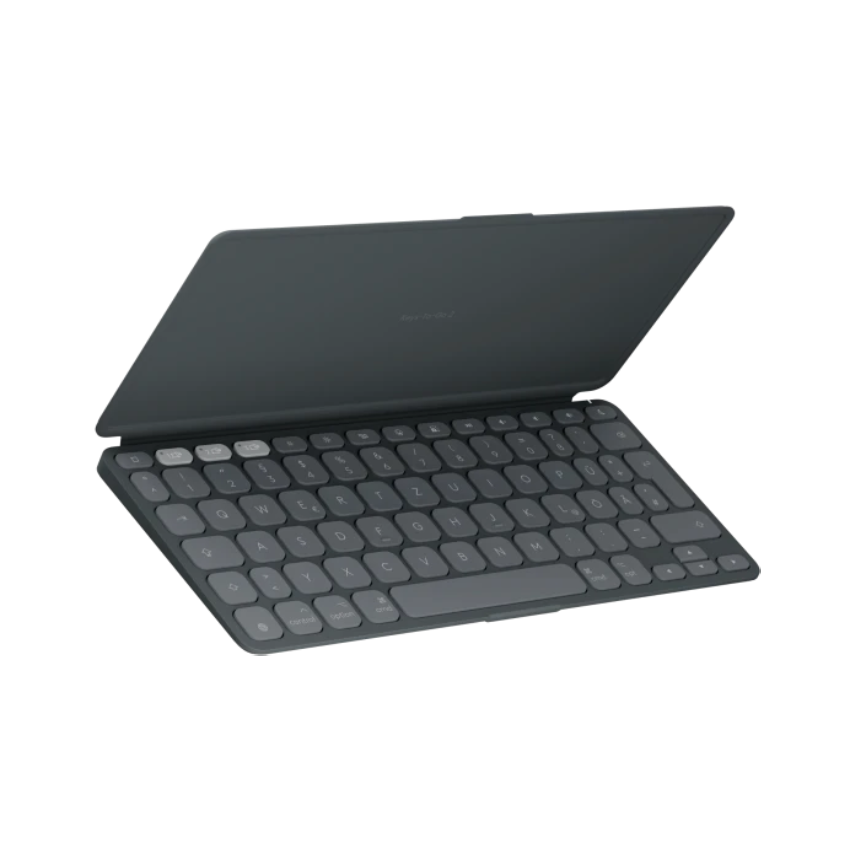 LOGITECH Keys-To-Go 2 für iPad, iPhone, Mac und Apple TV kabellose Tastatur Grafit