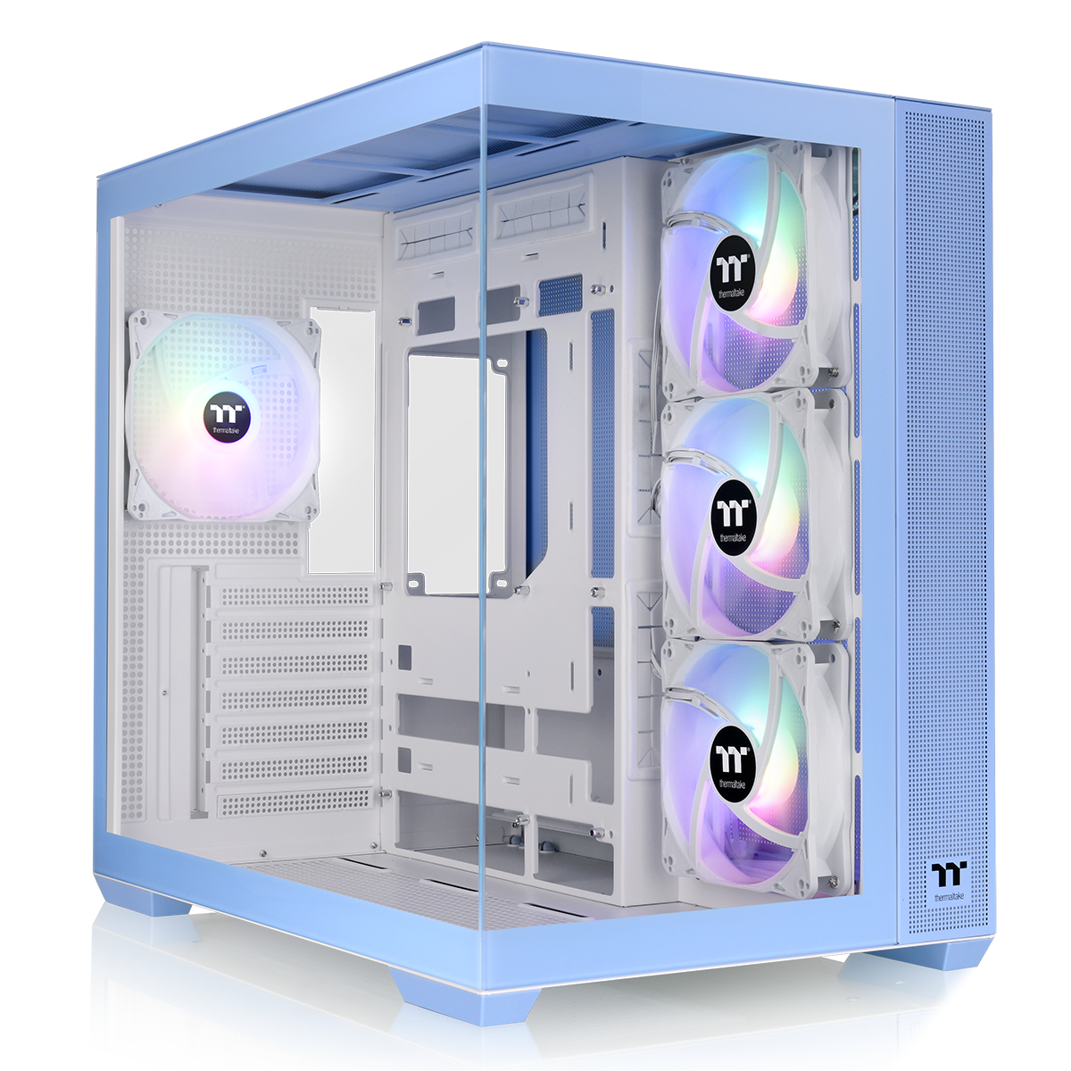 Thermaltake View 380 TG ARGB Hydrangea Blue | PC-Gehäuse