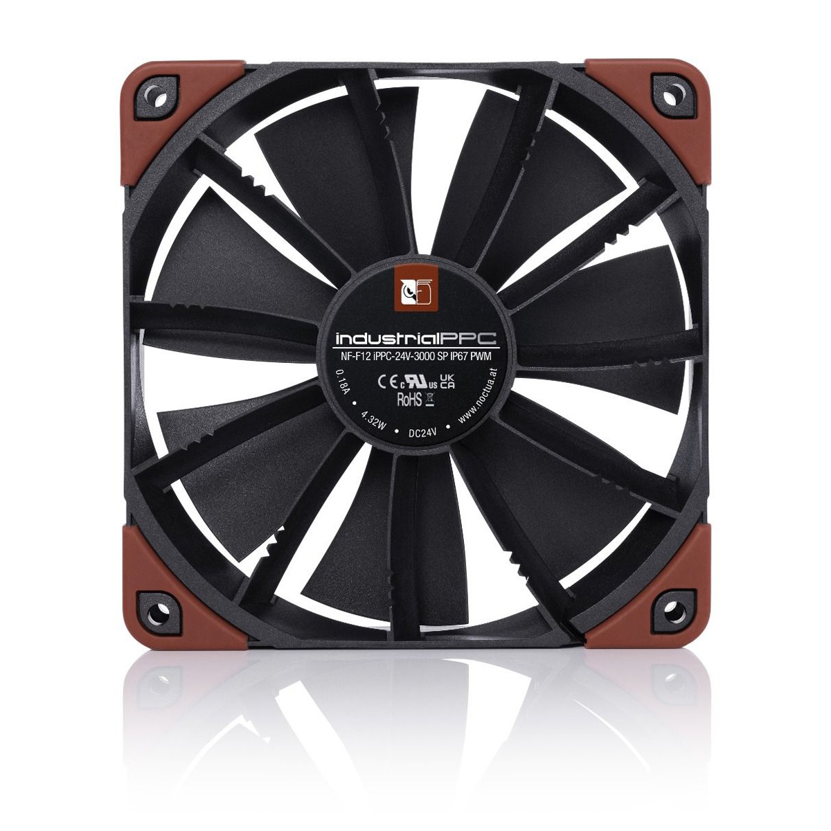 Noctua NF-F12 industrialPPC-24V-3000 SP IP67 PWM | 120mm Gehäuse