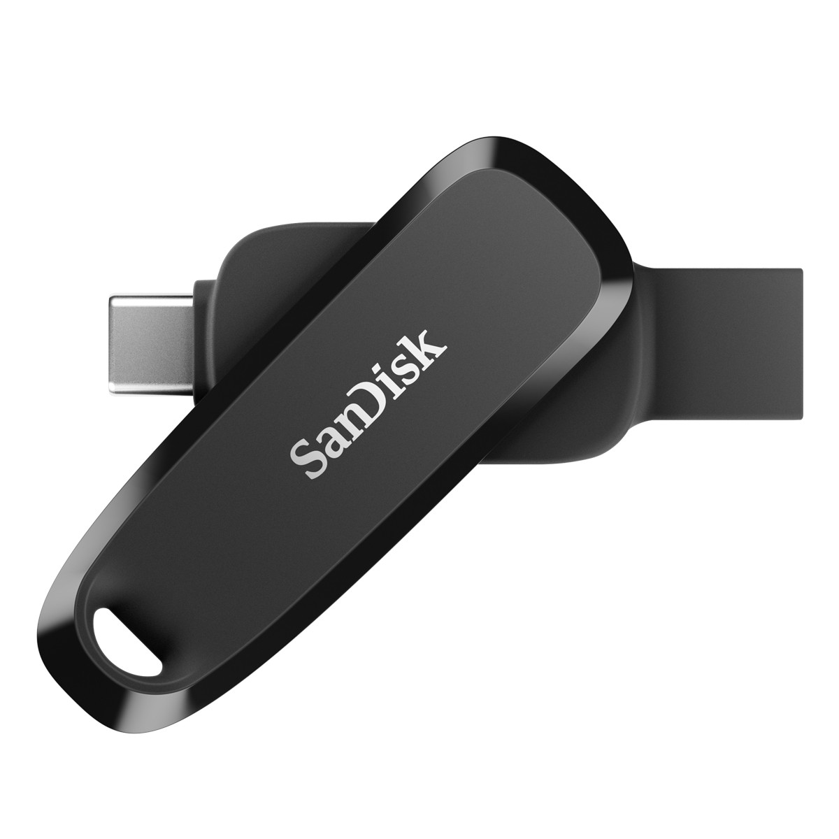 SanDisk Phone Drive for Android Typ-A/C 64GB USB-Stick Schwarz Swivel, bis zu 100 MB/s, USB 3.2 Gen 1x1 (5 Gbit/s)