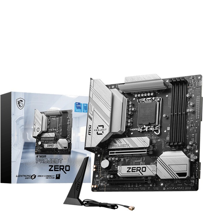 MSI B760M Project Zero Mainboard