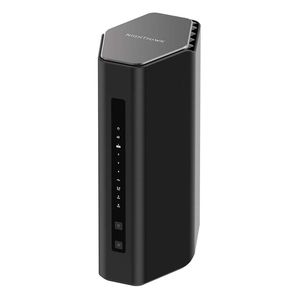 NETGEAR Nighthawk RS500 WiFi 7 Router BE12000 Tri-Band, 1x 2.5G WAN, 1x 2.5G LAN, 3x 1G LAN, 230 m² Abdeckung