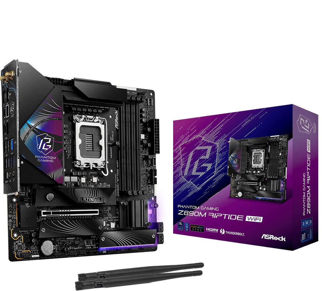 ASRock Phantom Gaming Z890M Riptide WiFi Mainboard