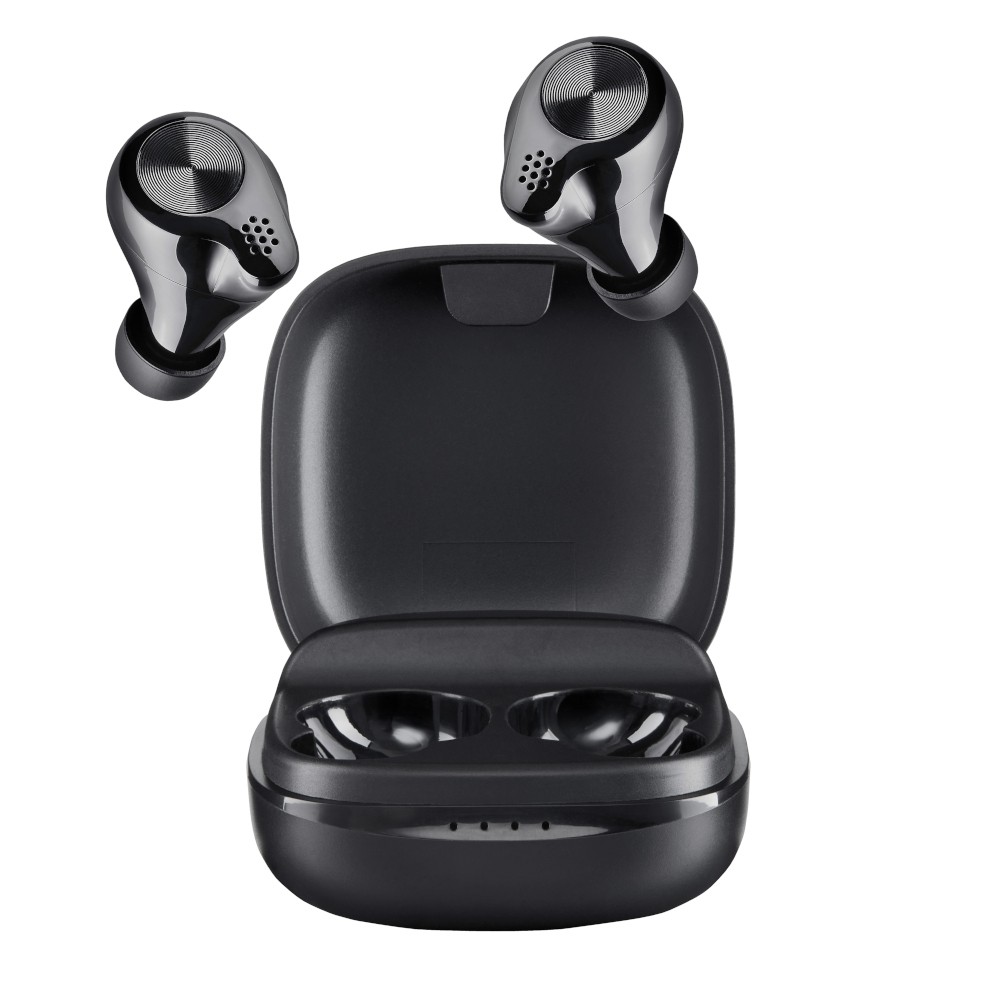Intenso Buds Micro True Wireless Kopfhörer T200, Schwarz Musik Modus, Gaming Modus, intuitive Touchsteuerung