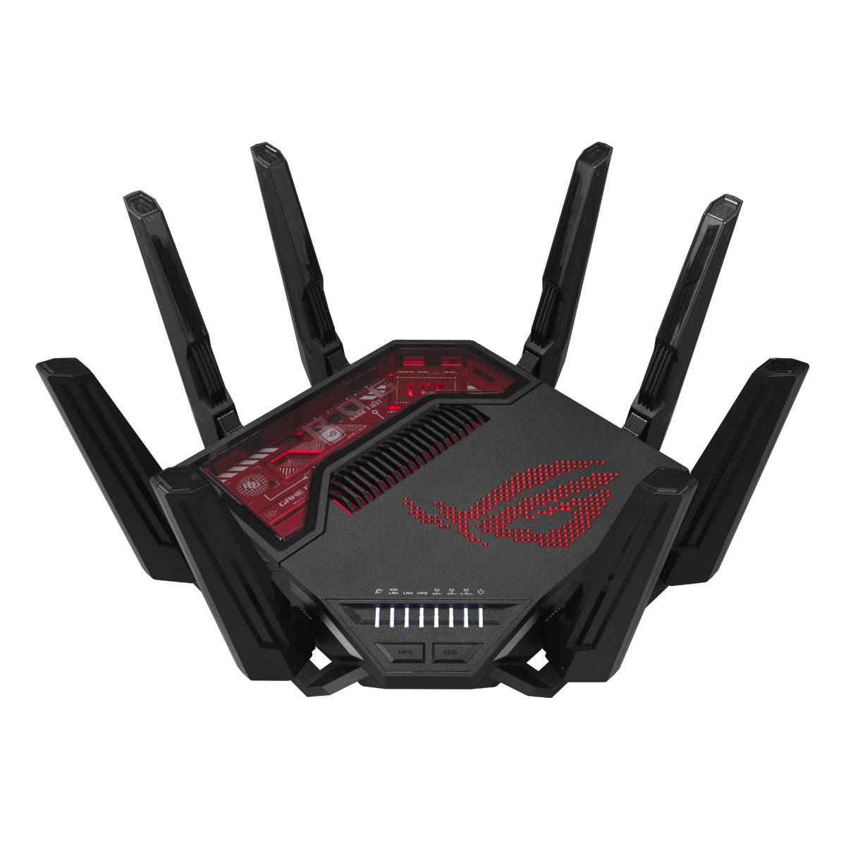 ASUS ROG Rapture GT-BE19000 WiFi 7 Gaming Router WLAN BE19000 Triband, 7x LAN, 8x Antenne (extern)
