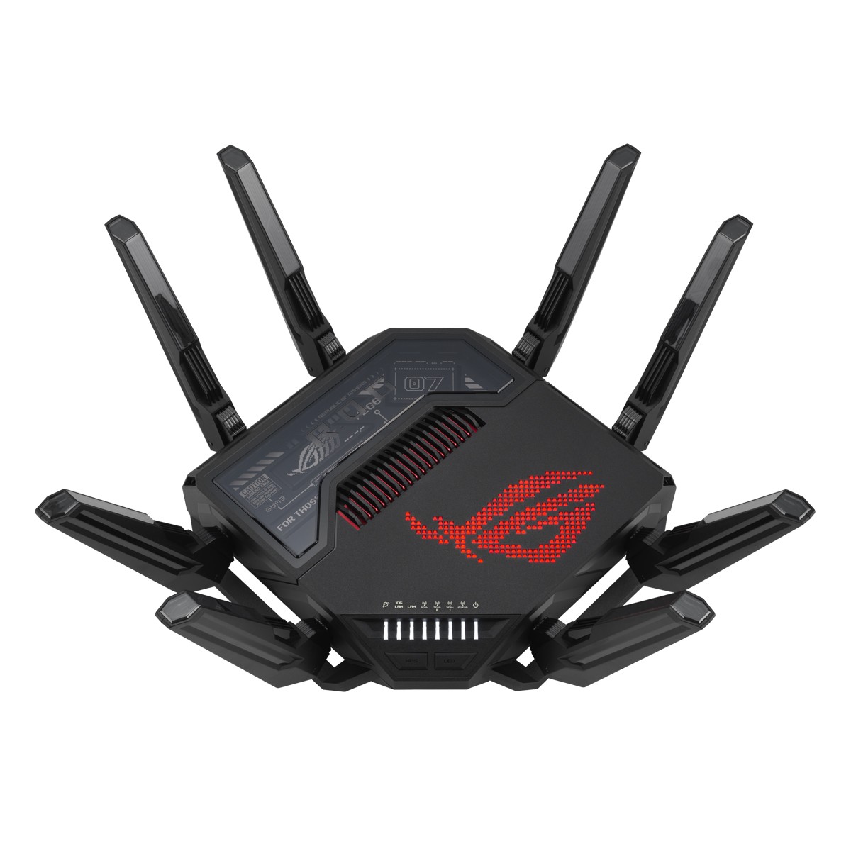 ASUS ROG Rapture GT-BE98 WiFi 7 Gaming Router WLAN BE24000 Quadband, 7x LAN, 8x Antenne (extern)