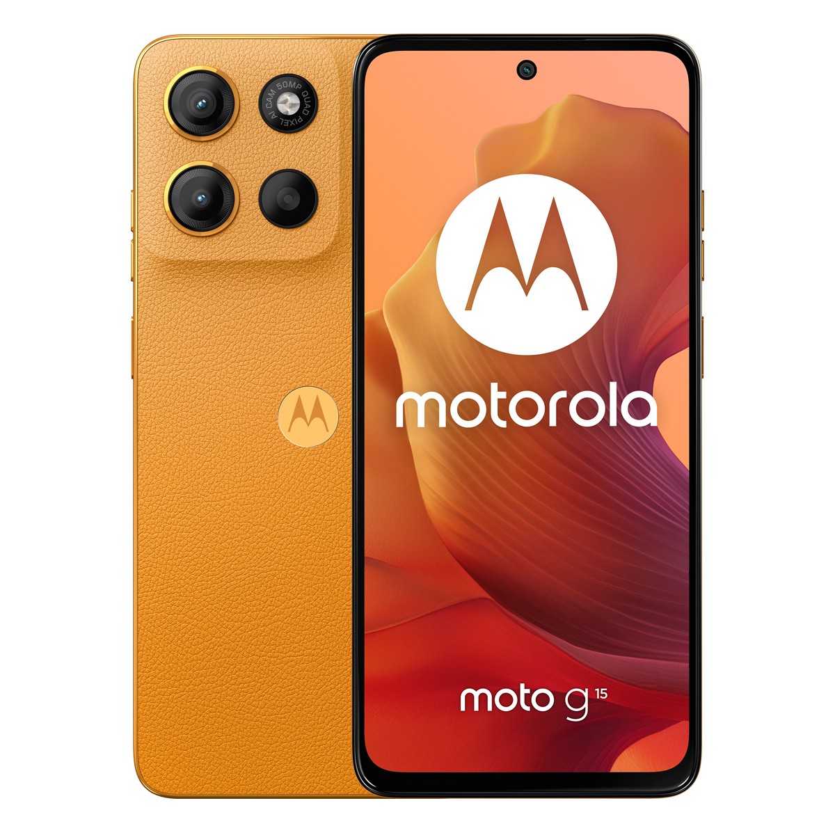 Motorola Moto G15 128GB Sunrise Orange 17,07cm (6,72") LCD Display, Android 15, 50MP Dual-Kamera