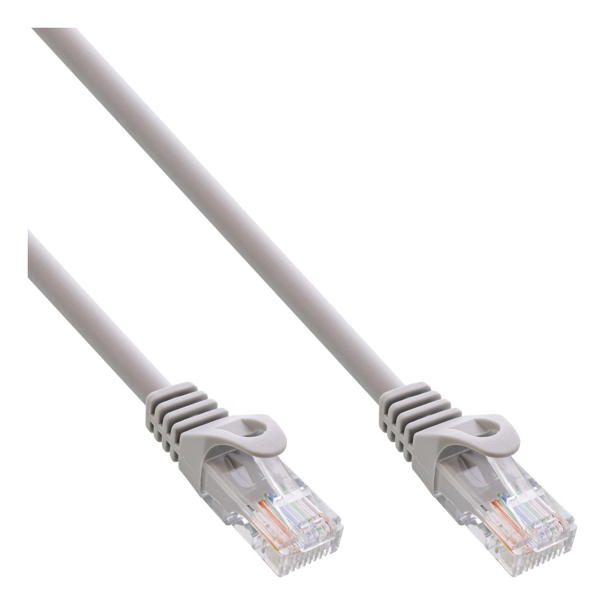 InLine® Patchkabel, U/UTP, Cat.5e, grau, 2m