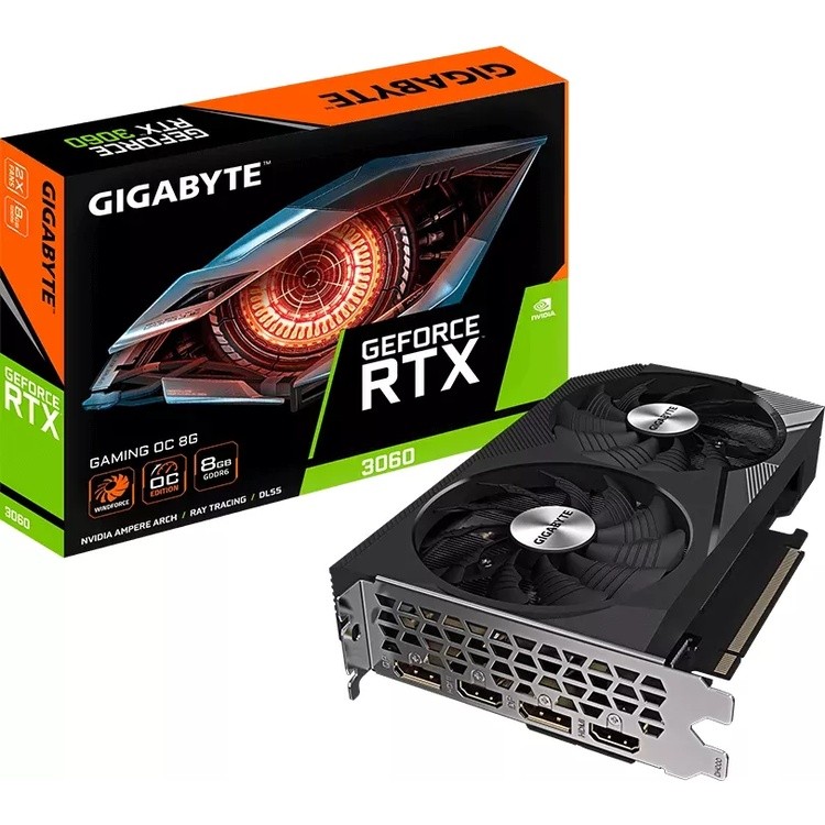 GigaByte GeForce RTX 3060 Gaming OC 8GB Grafikkarte - 2x DisplayPort/2x HDMI