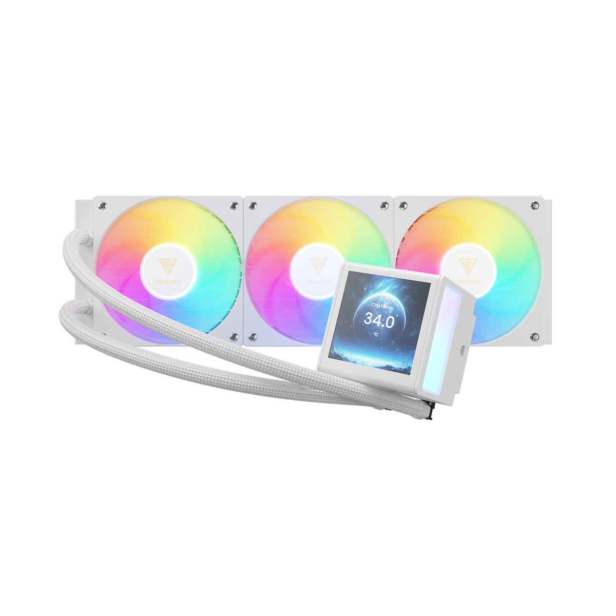 Gamdias CHIONE P5-360 White | AiO-Wasserkühlung