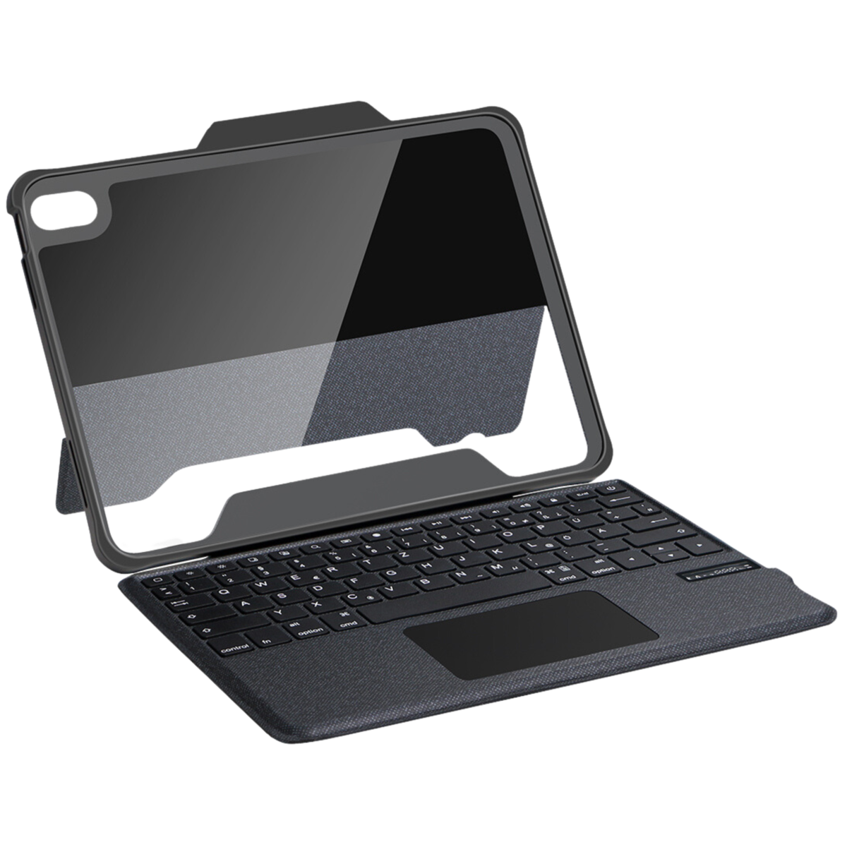 Deqster Rugged Touch Bluetooth Keyboard für iPad 10.9" (10.Gen.) DE-Layout (QWERTZ), All-in-One Stifthalter