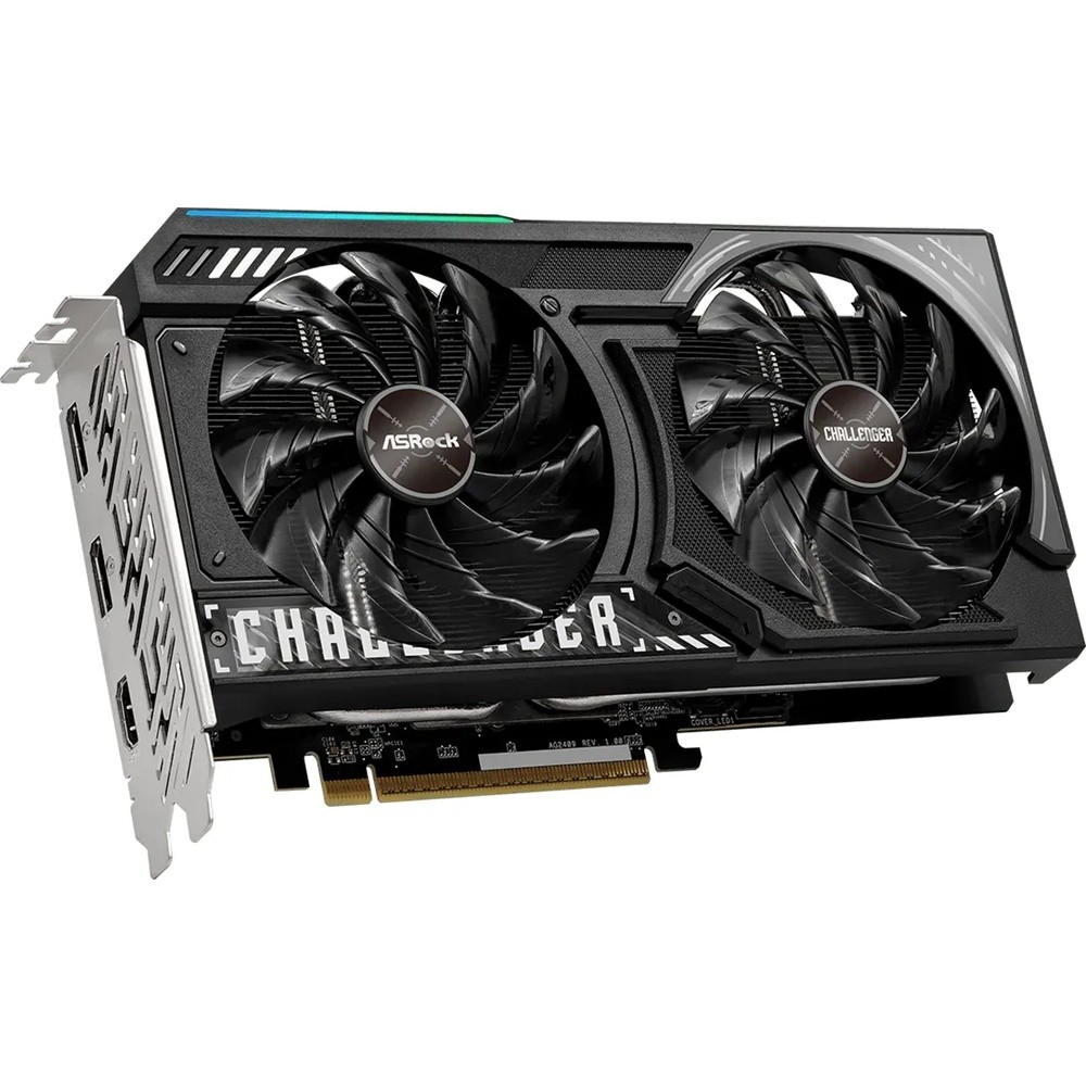 ASRock Radeon RX 9060 XT 16GB Challenger OC Grafikkarte - 16GB GDDR6, 2x HDMI, 2x DP