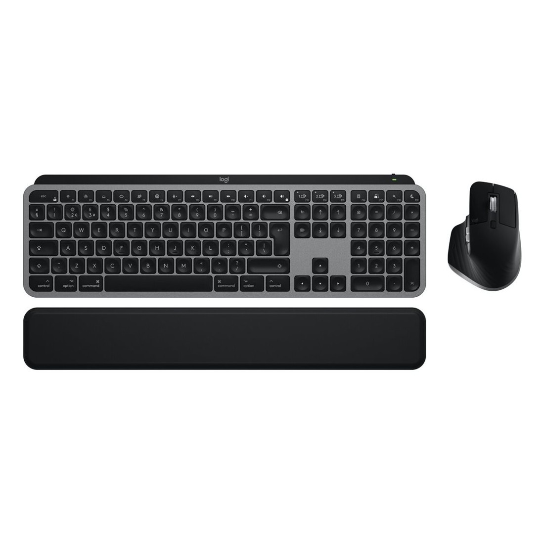 Logitech MX Keys S Combo für Mac, kabellos, DE-Layout Tastatur und Maus Set, Speziell angepasste Tasten und Funktionen für macOS