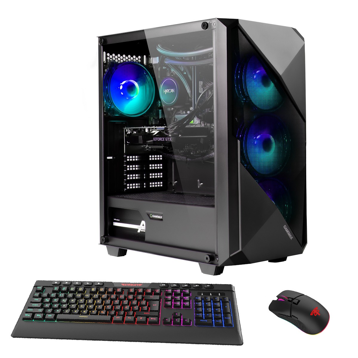 HYRICAN Striker 7454 AMD Ryzen 7 9700X, 32GB DDR5 RAM, 1TB M.2 SSD, NVIDIA GeForce RTX 5070 (12GB GDDR7), Windows 11 Home