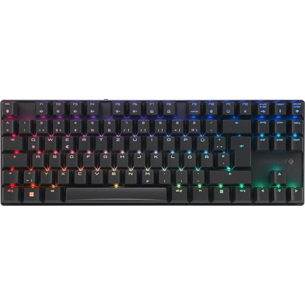 Cherry XTRFY MX 8.2 Kabellose Gaming Tastatur,schwarz Tenkeyless, CHERRY Advanced Wireless Technology, RGB Beleuchtung