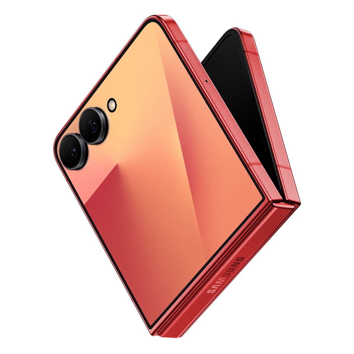 Samsung Galaxy Z Flip7 256GB Coralred EU 17,41cm (6,9") OLED Display, Android 16, Dual-Kamera, Faltbar