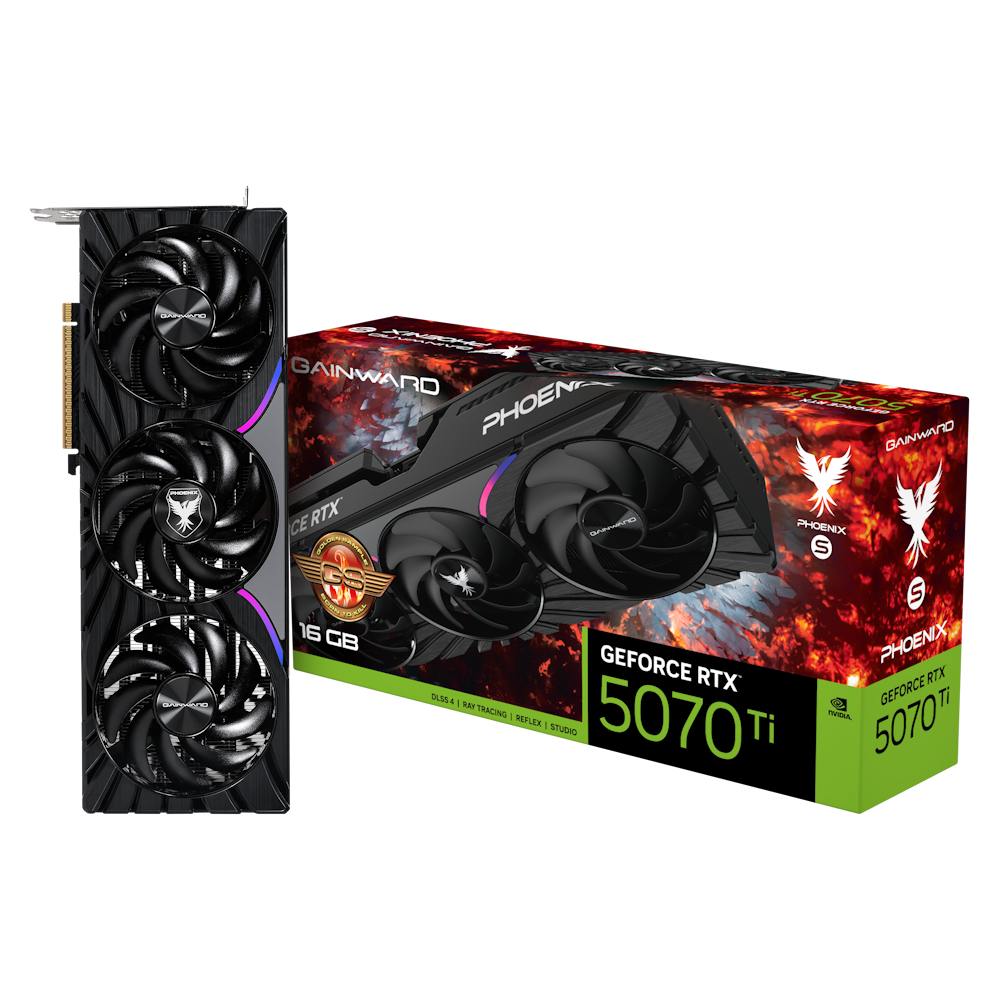 Gainward GeForce RTX 5070 Ti Phoenix-S GS - 16GB GDDR7, HDMI, 3x DP
