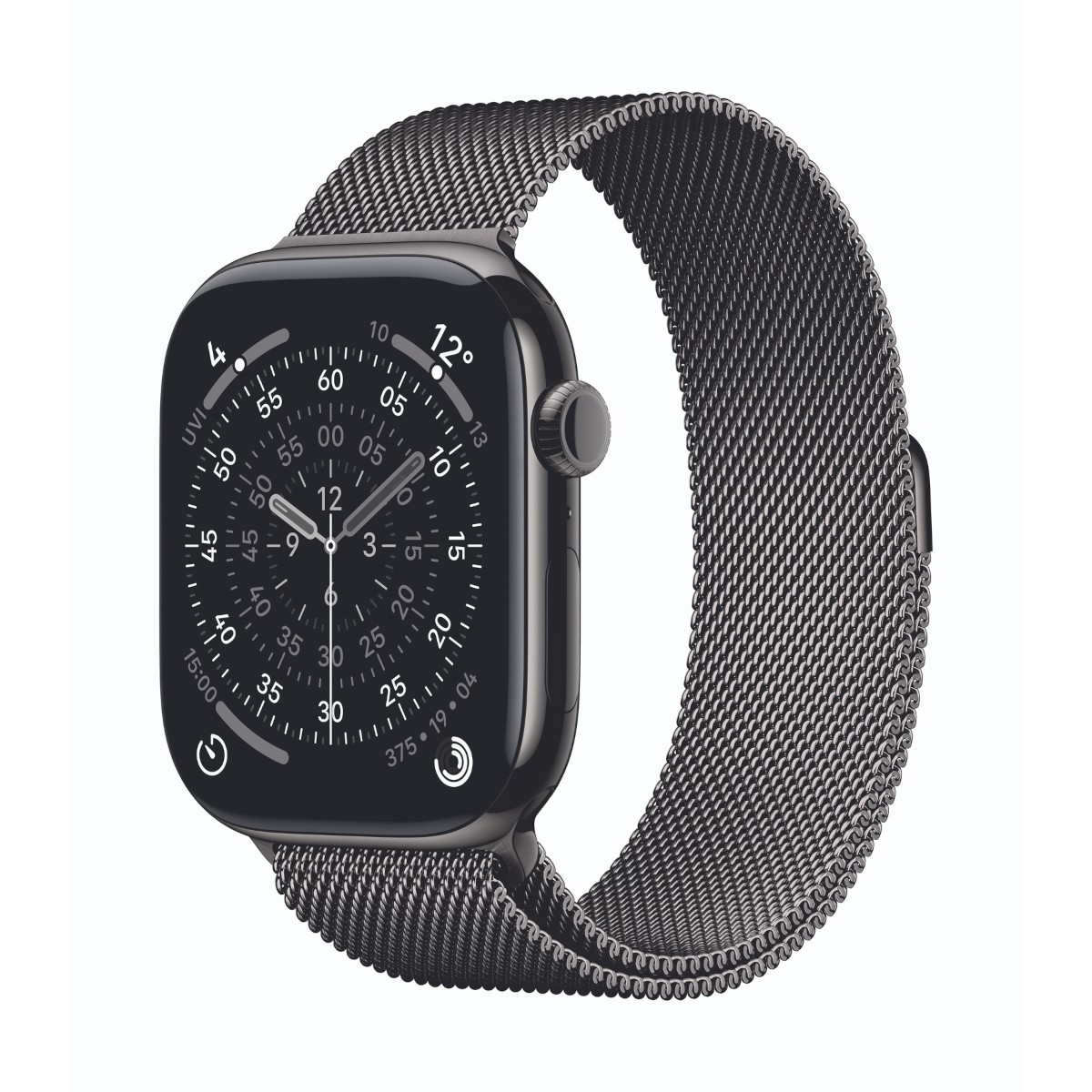 Apple Watch Series 11 Cellular 46mm Schiefer Titan Gehäuse mit Schiefer Milanaise Armband - M/L