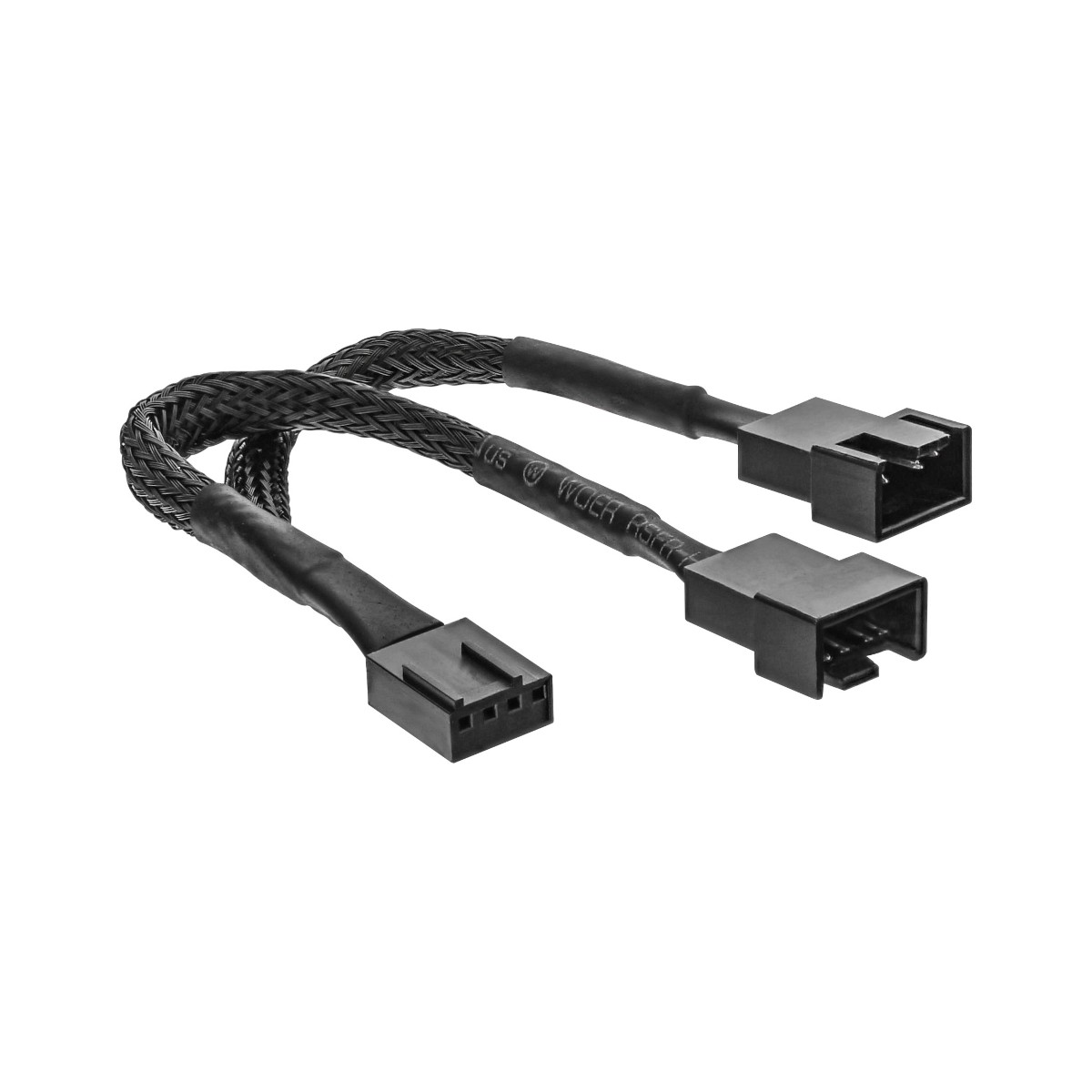 InLine® Y-Kabel für Lüfter PWM, 4pol Molex ,1 Stecker / 2 Buchse 0,15m