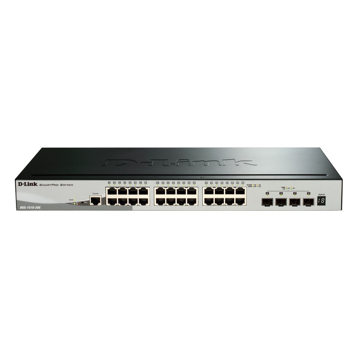 D-Link DGS-1510-28X Smart Managed Switch [24x Gigabit Ethernet, 4x 10 Gbit/s SFP+]