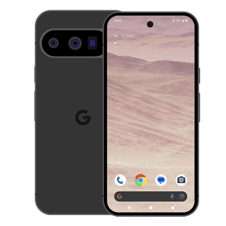 Google Pixel 9 Pro 128GB Obsidian 16,1cm (6,3") LTPO-OLED Display, Android 14 / Pixel UI, 50MP Triple-Kamera