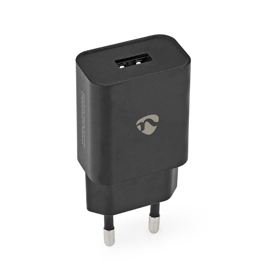 Nedis Netzladegerät 12 W 1x 2.4 A A - Anzahl der Ausgänge: 1x USB-A, Kein Kabel im Lieferumfang enthalten, Single Voltage Output