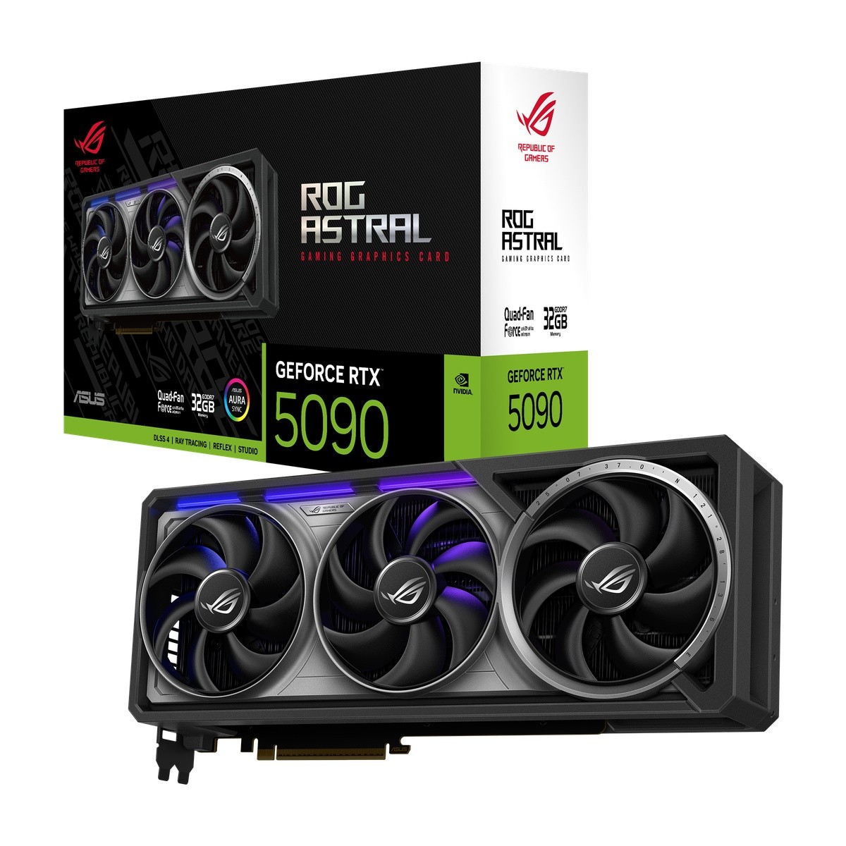 ASUS ROG Astral GeForce RTX 5090 - 32GB GDDR7, 2x HDMI, 3x DP