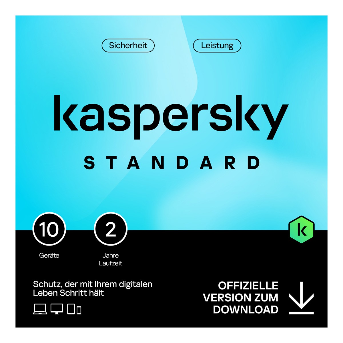 Kaspersky Standard Anti-Virus [10 Geräte - 2 Jahre]