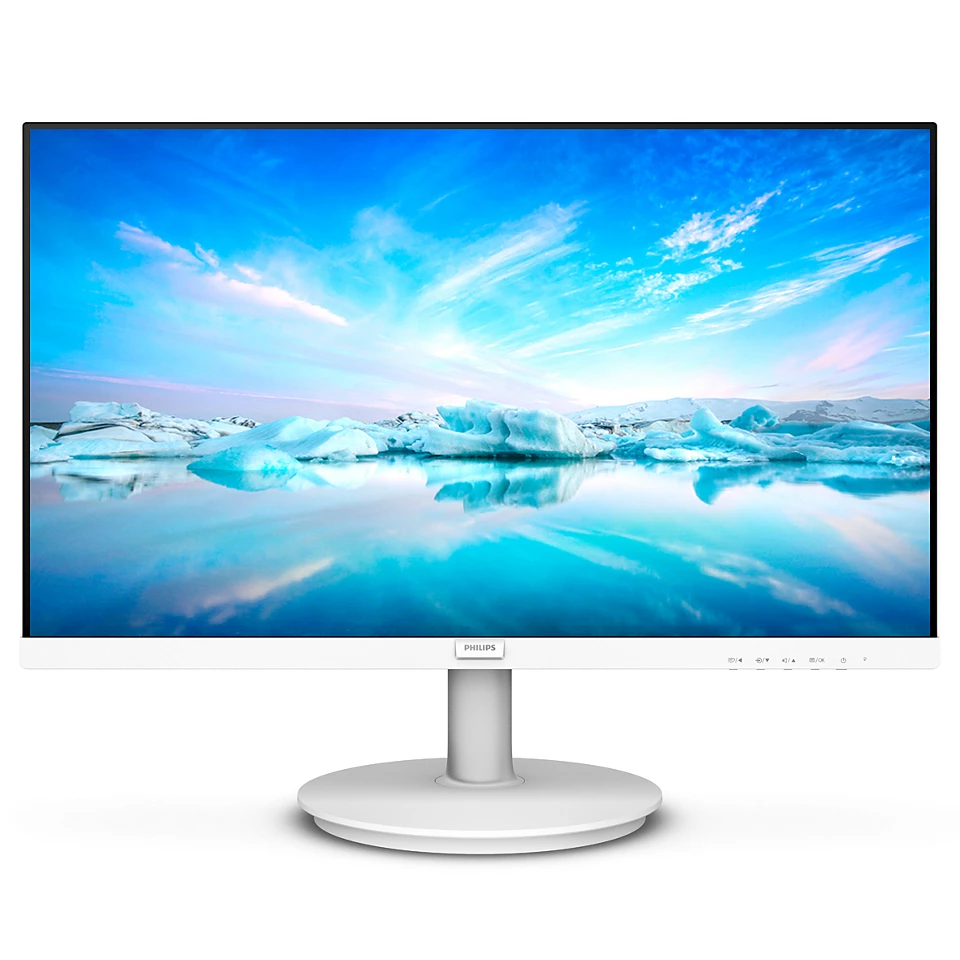Philips 271V8AW 27 Zoll FHD Monitor, Lautsprecher (1920x1080, 75 Hz, VGA, HDMI) Weiss