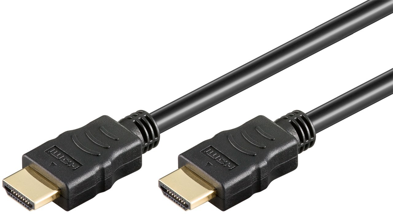 Goobay 1m HDMI Kabel mit Ethernet, 4K (2160p), vergoldete Kontakte