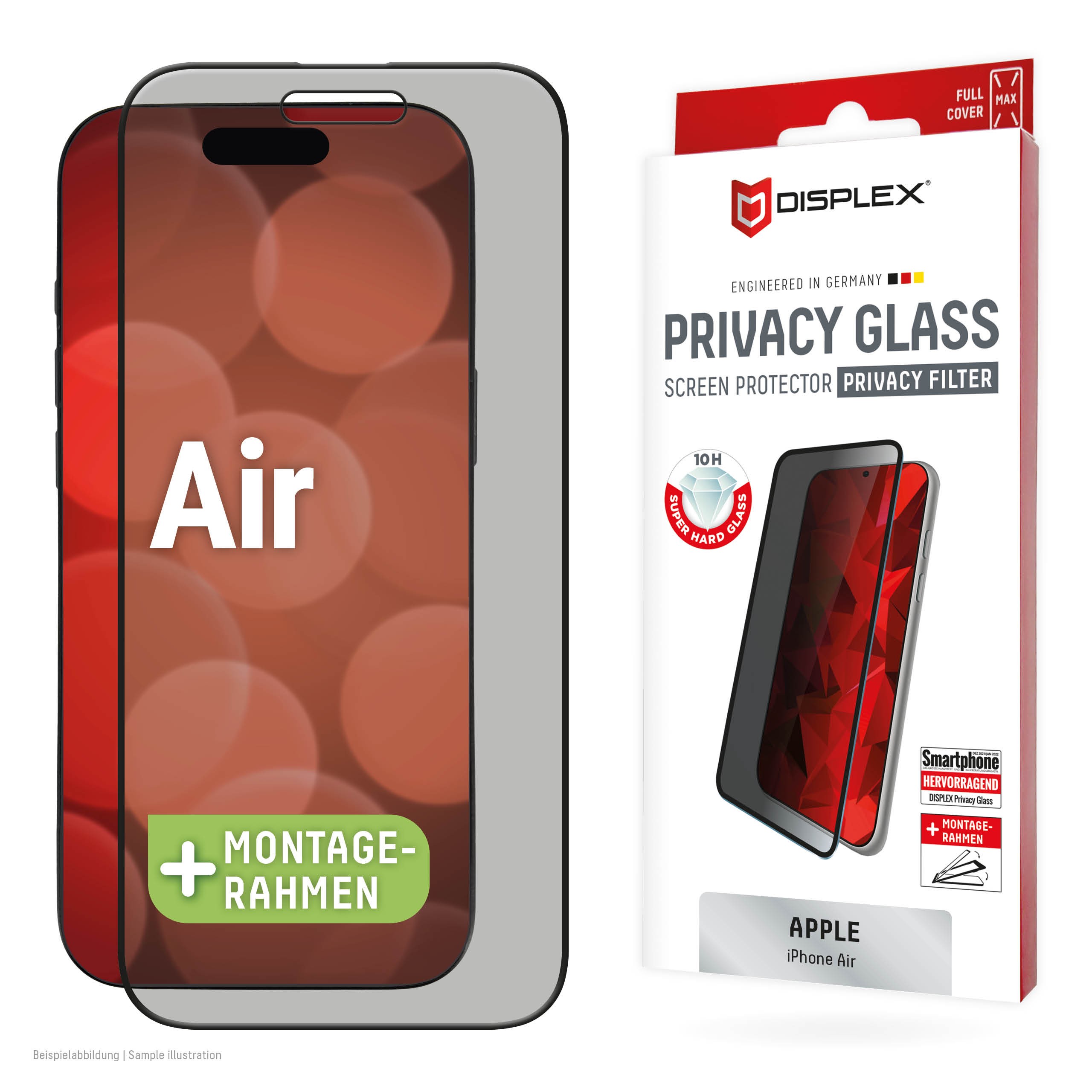 DISPLEX Privacy Glas für Apple iPhone Air