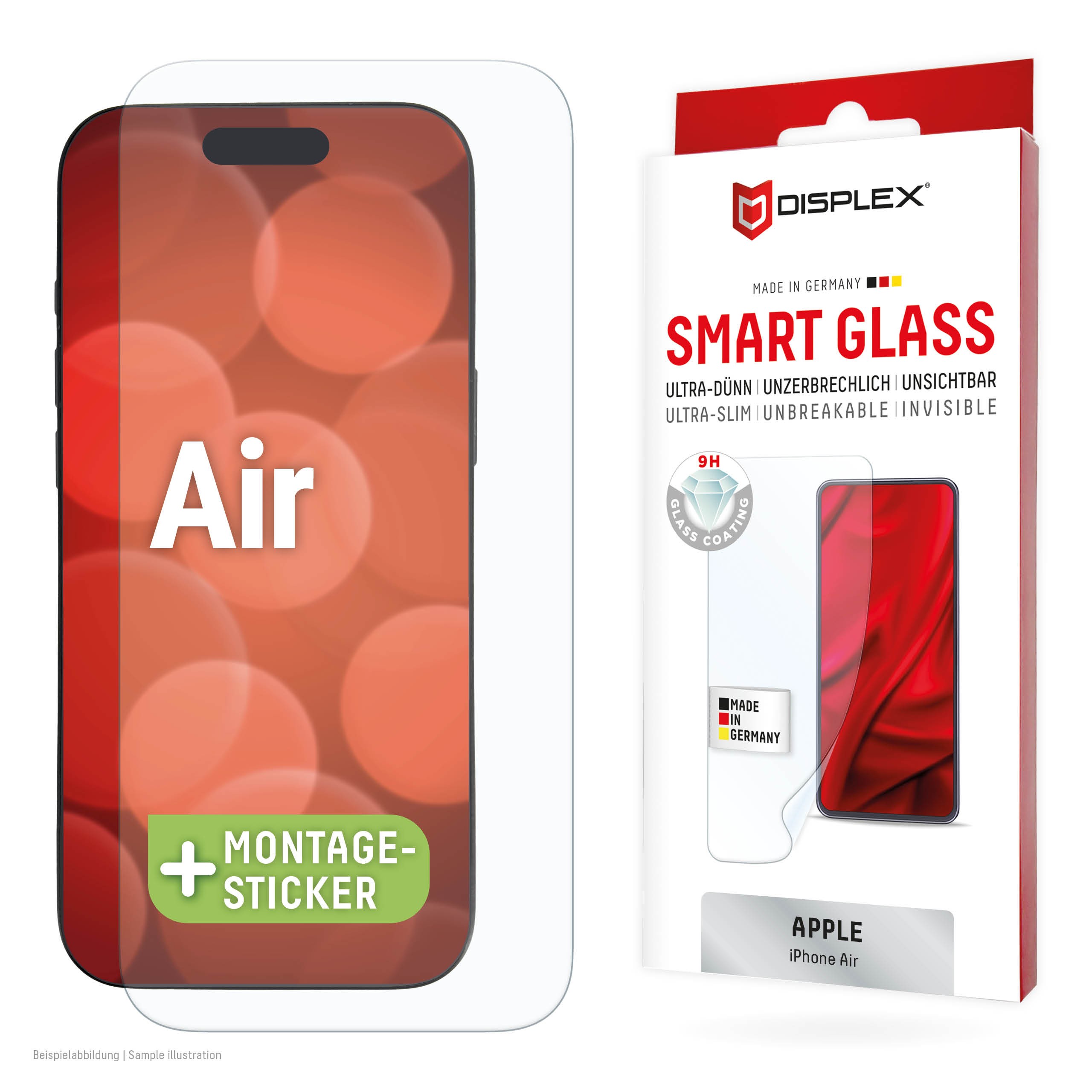 DISPLEX Smart Glass für Apple iPhone Air