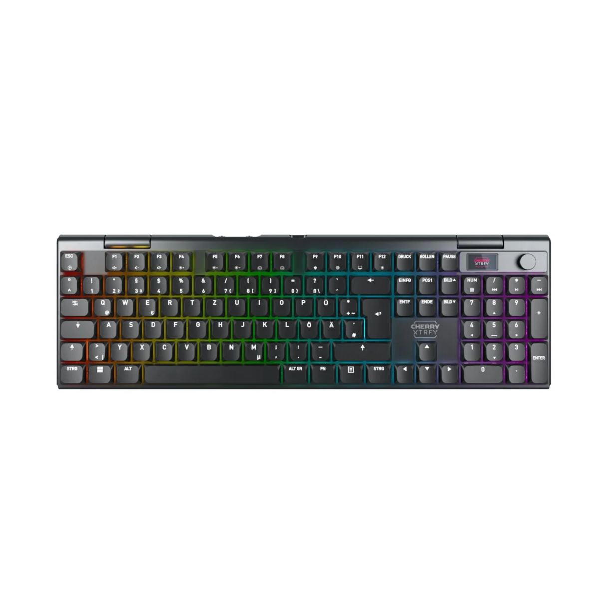 CHERRY XTRFY MX 10.1 Wireless, Schwarz - DE-Layout Mechanisches Low-Profile Gaming-Keyboard, MX LOW PROFILE 2.0 RED Switches