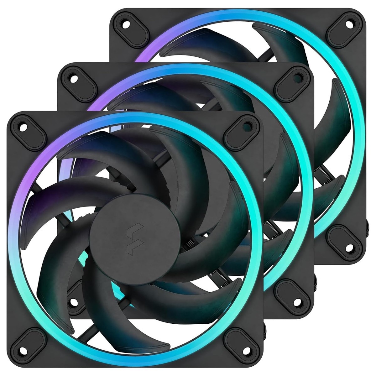 Fractal Design Momentum 12 RGB Black 3er-Pack | Gehäuselüfter