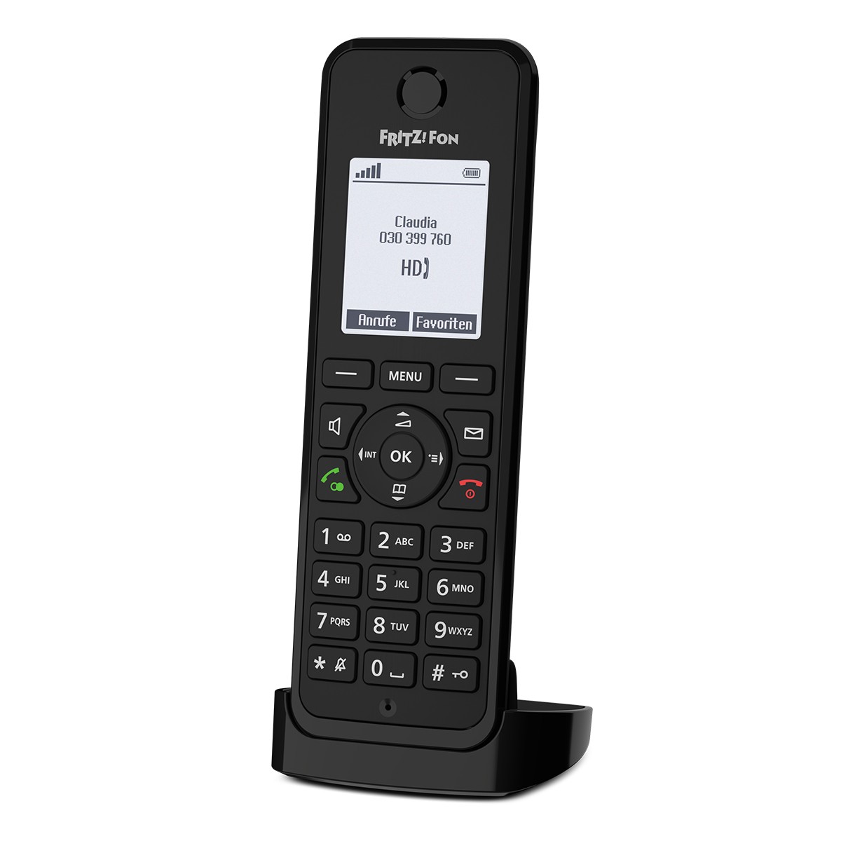 FRITZ!Fon M3 DECT-Telefon Schnurloses Telefon mit Monochrom Display