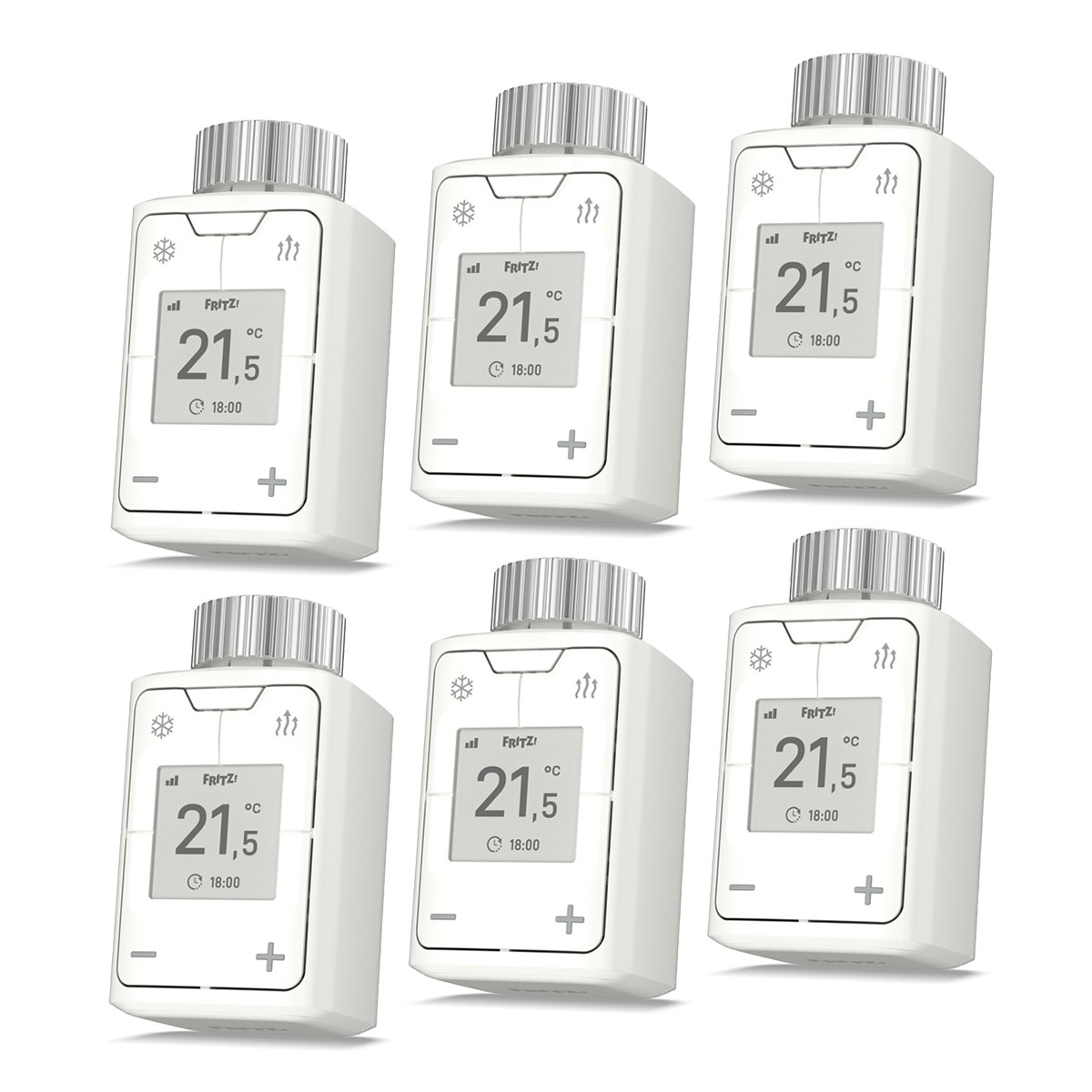 6er Pack FRITZ!DECT 302 [Intelligenter Heizkörperregler]