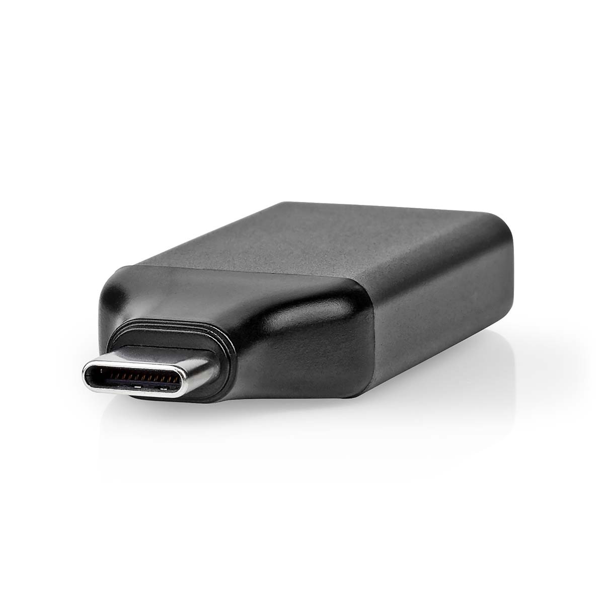 Nedis USB-C™ Adapter - USB 3.2 Gen 1 | USB-C™ Stecker | HDMI™ Ausgang | 4K@60Hz | Rund | Vernickelt | Grau / Schwarz | Box